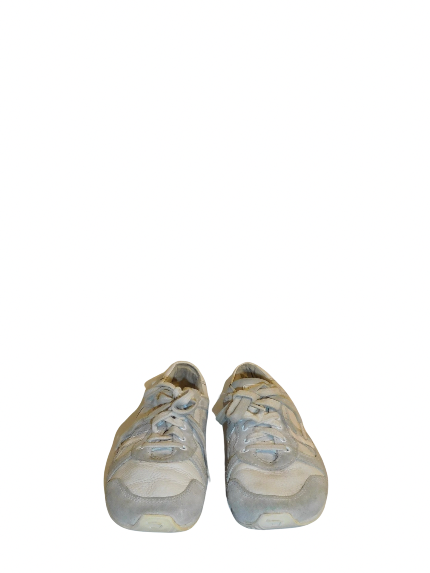 White and Grey Diesel Shoes