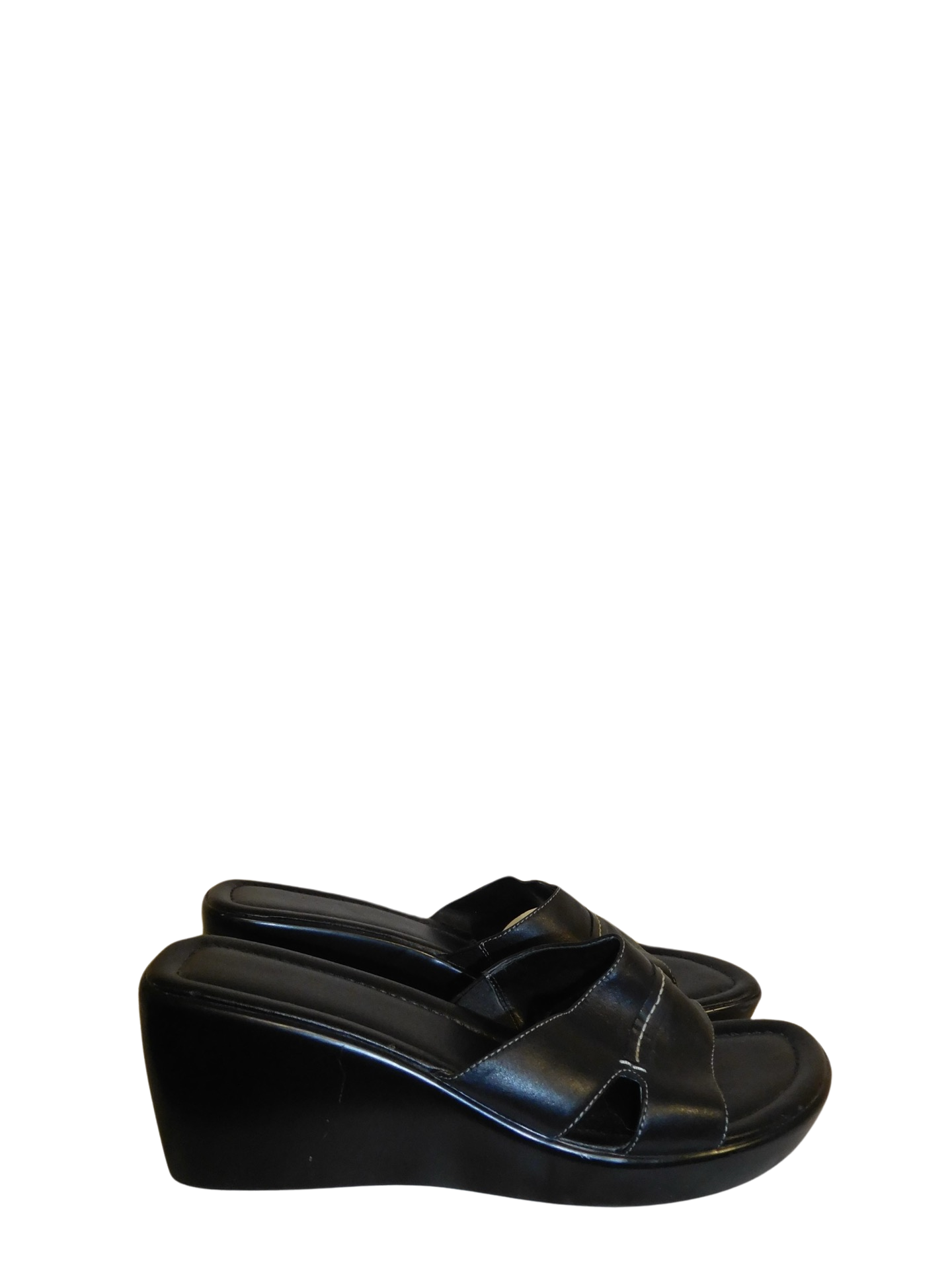 Black Platform Open Toe Sandals