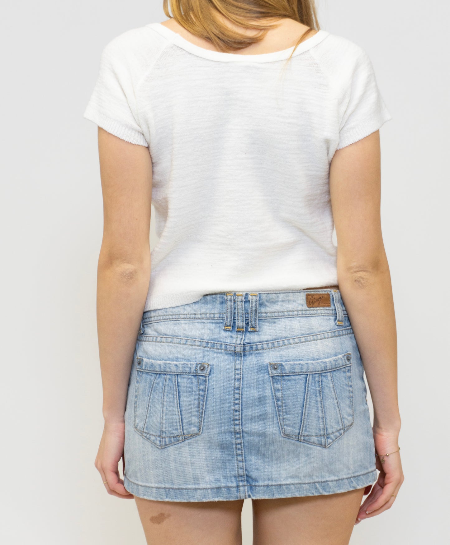 White Boat Neck T-Shirt