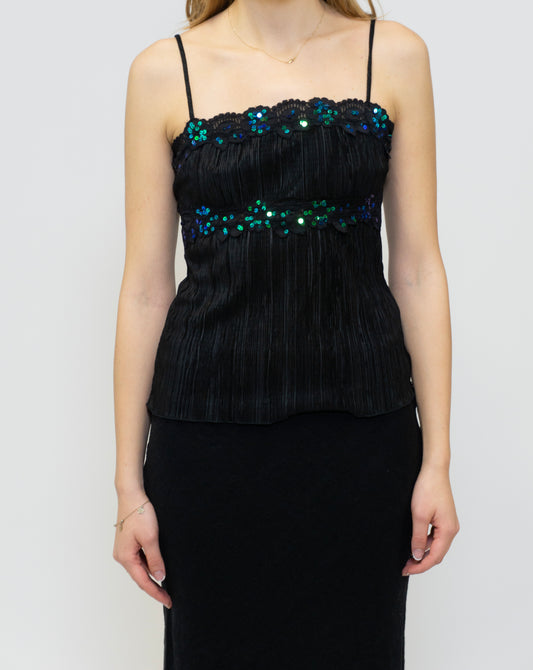 Sparkly Black Cami