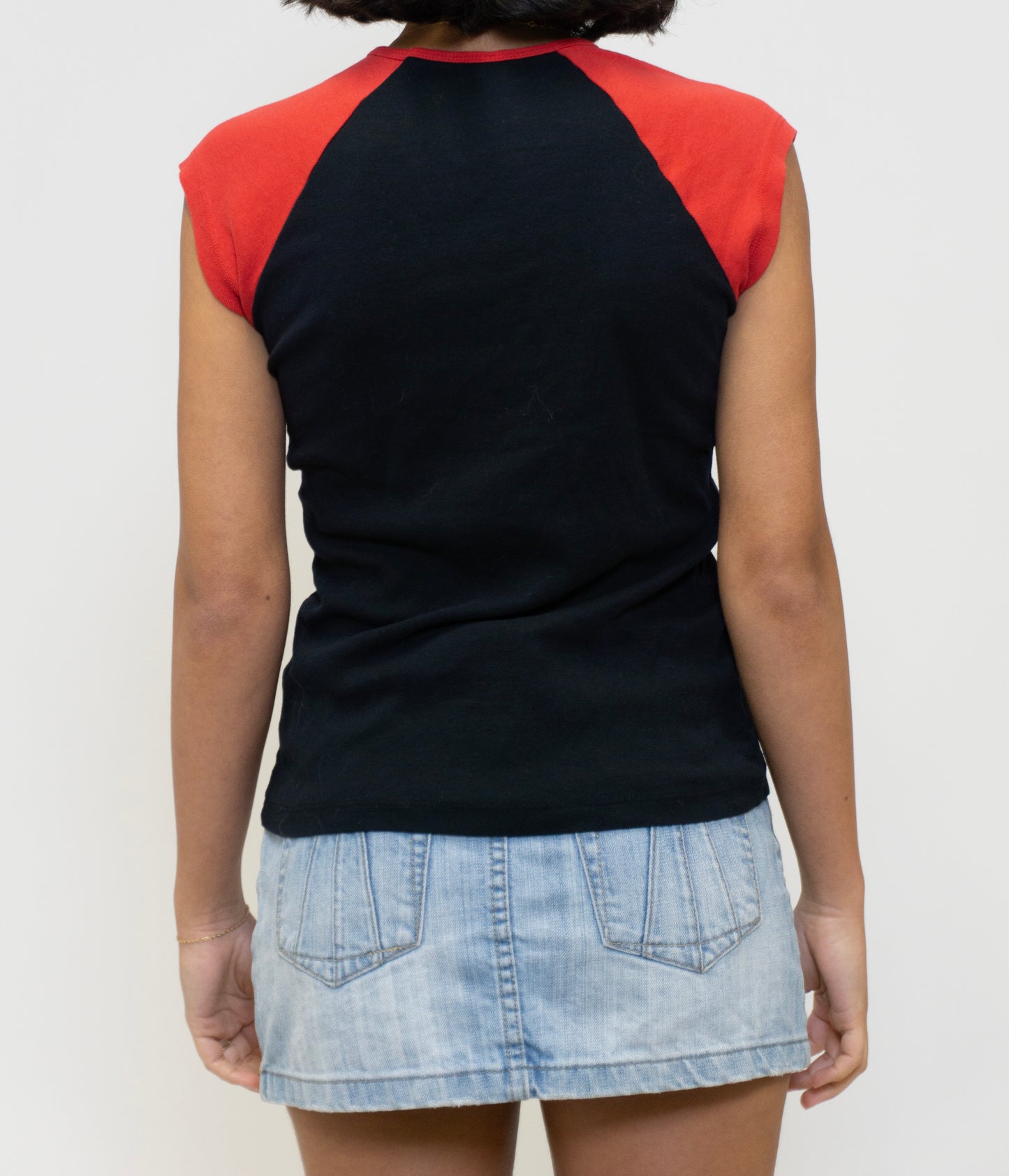 Black and Red Baseball T-Shirt