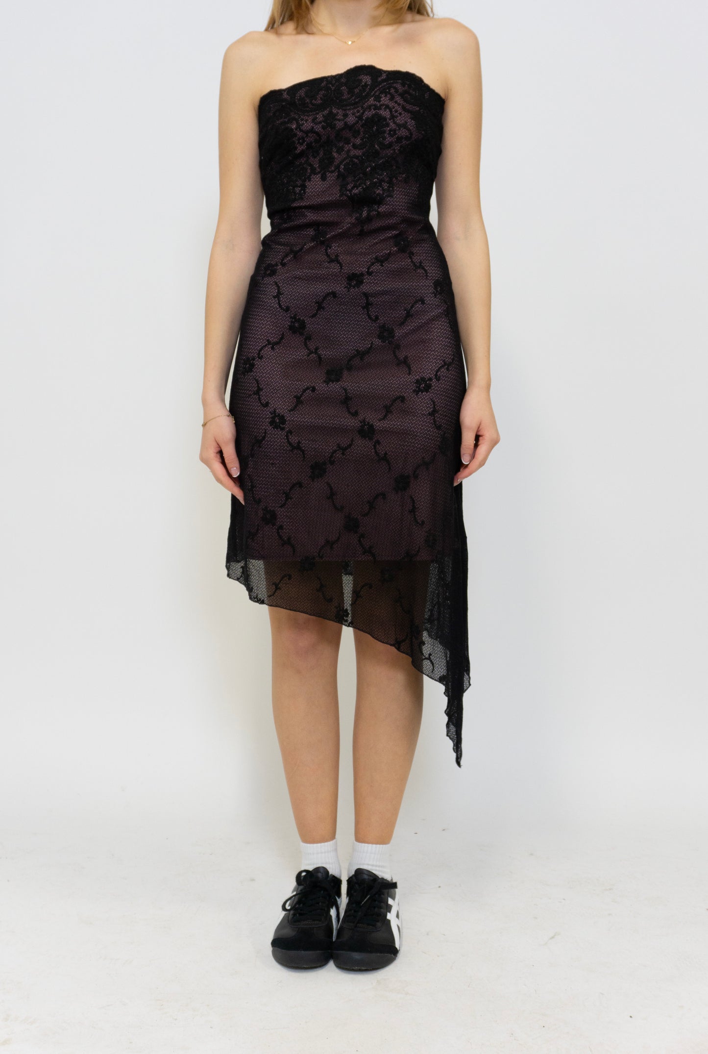 Asymmetric Lace Dress