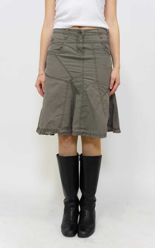 Green Cargo Skirt