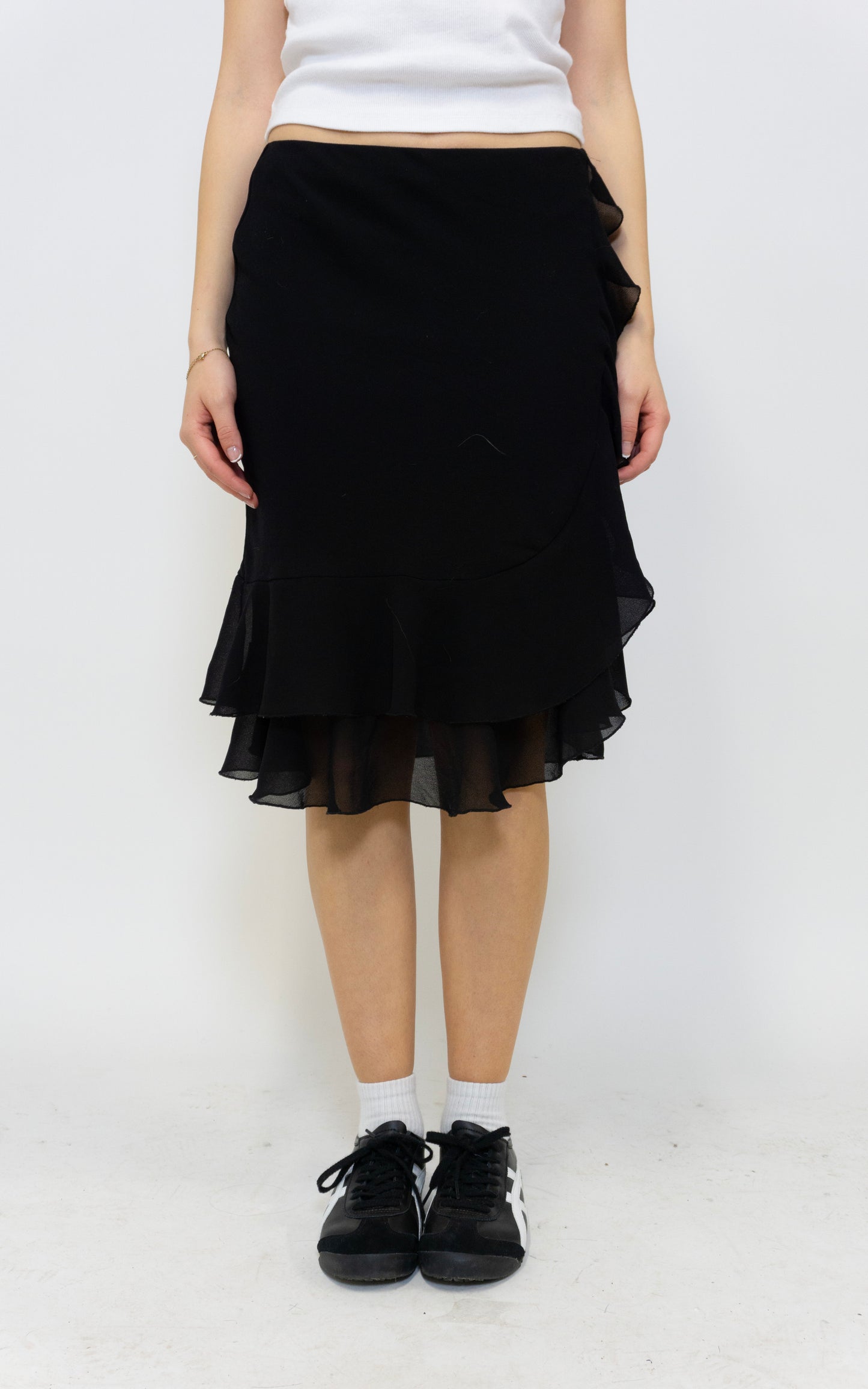 Black Ruffles Skirt