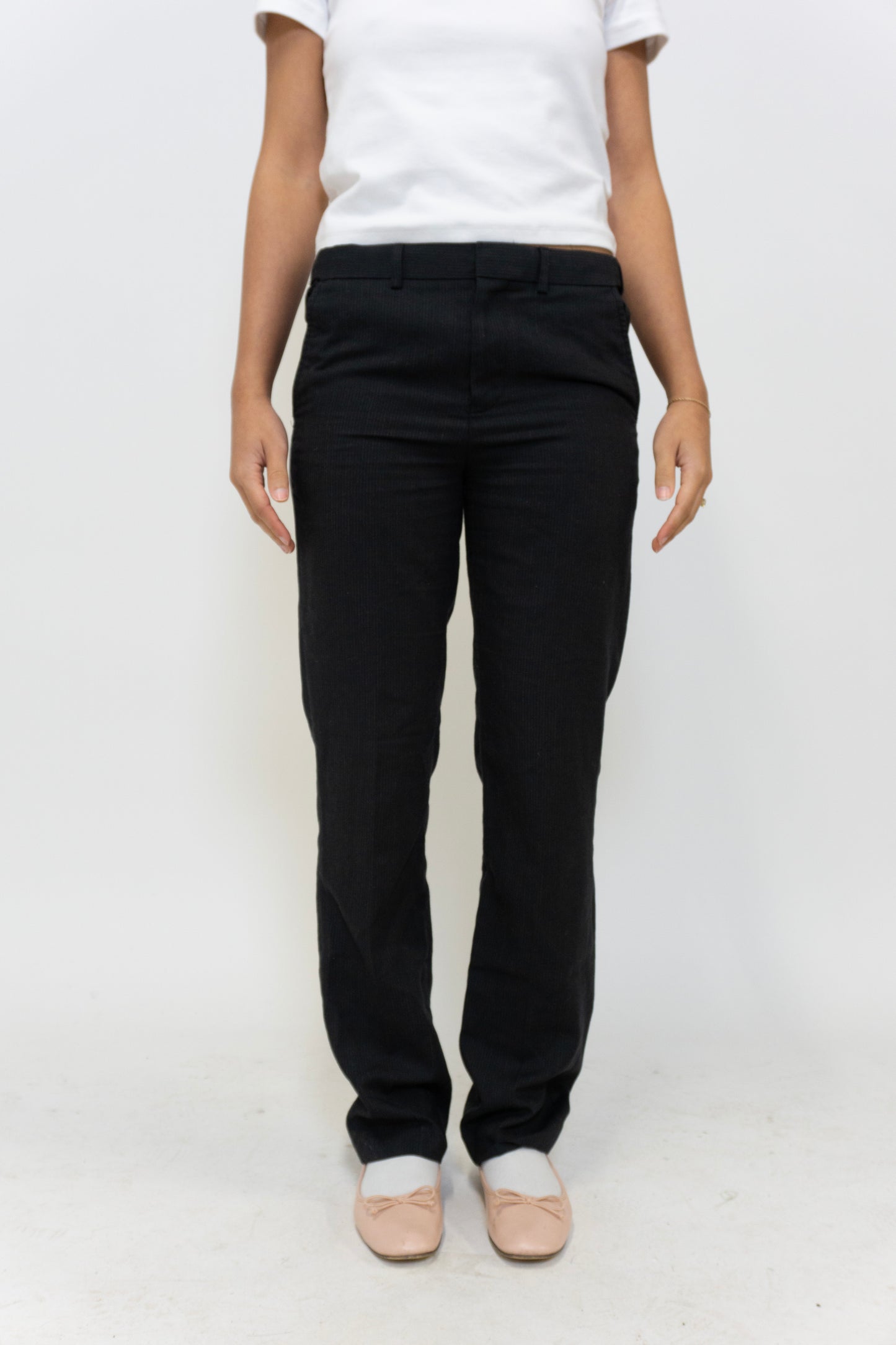 Striped Black Trousers