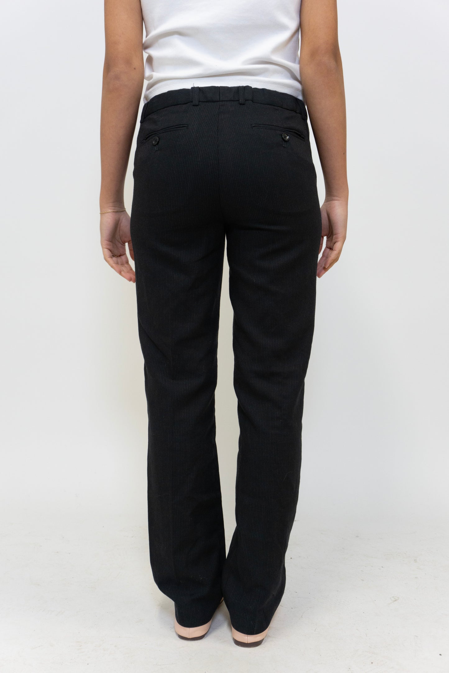 Striped Black Trousers