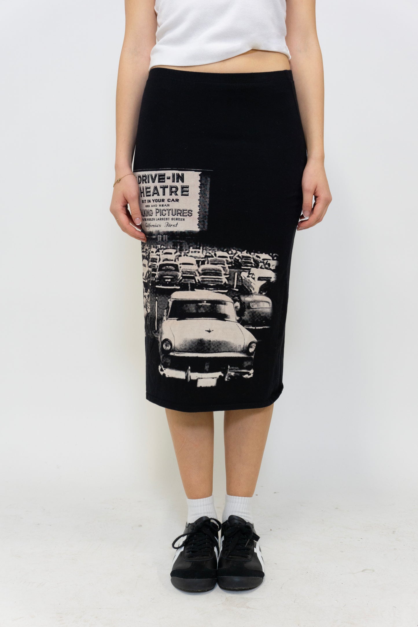 Graphic Black Skirt