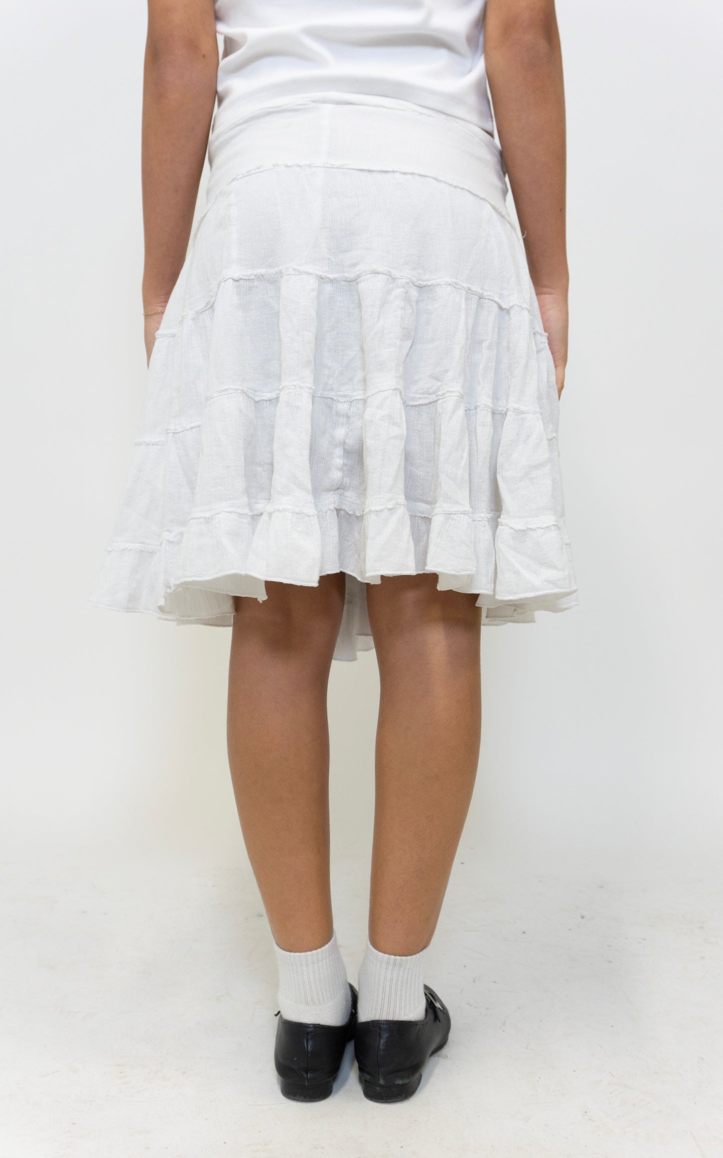 White Ruffled Skirt