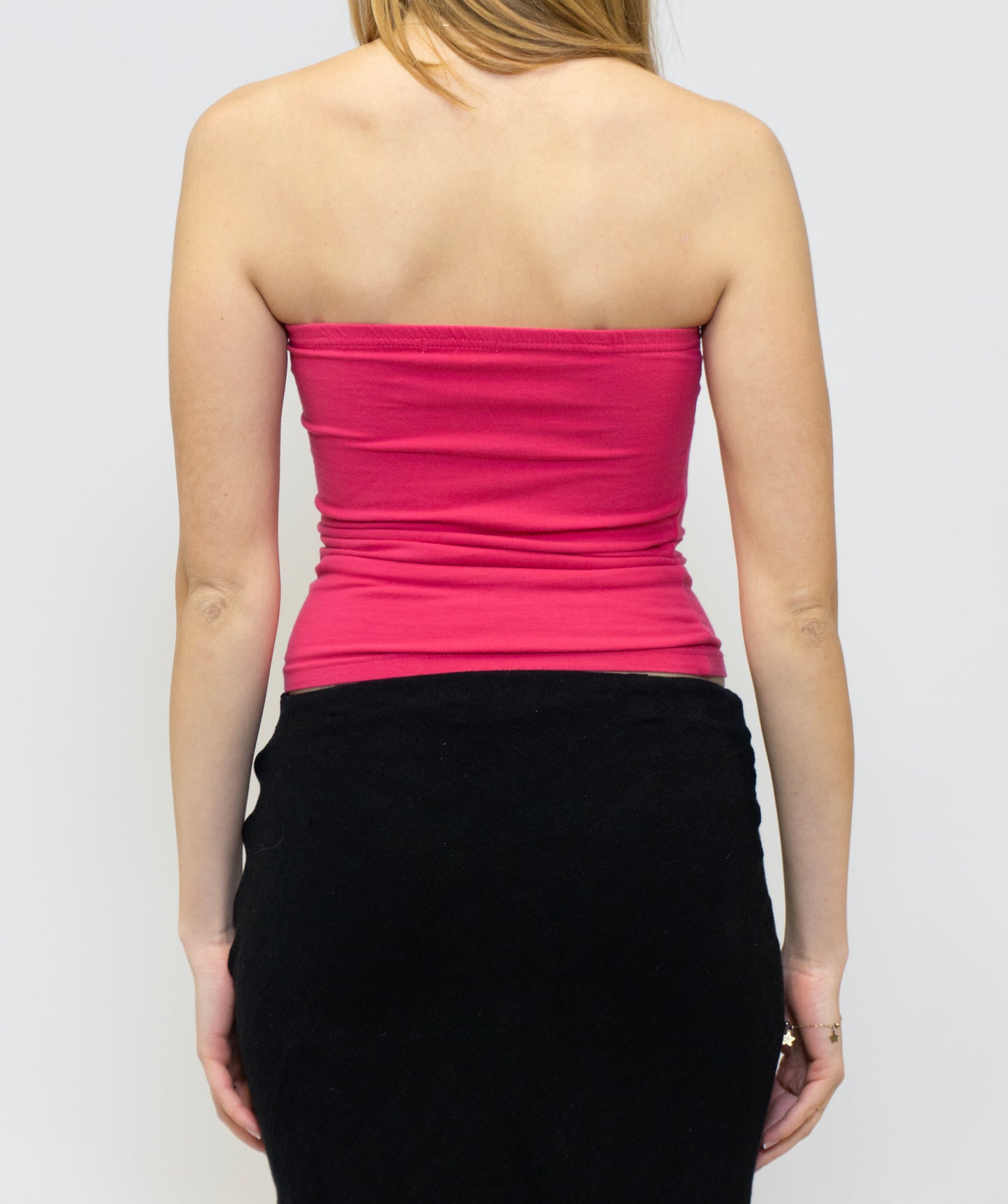 Pink Lace Tube Top