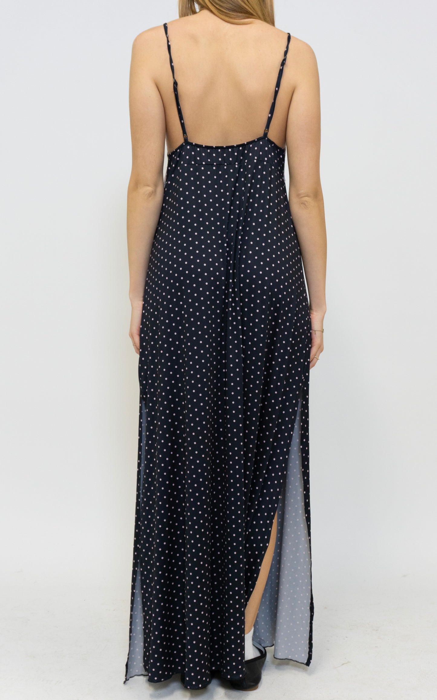 Polka Dot Maxi Dress