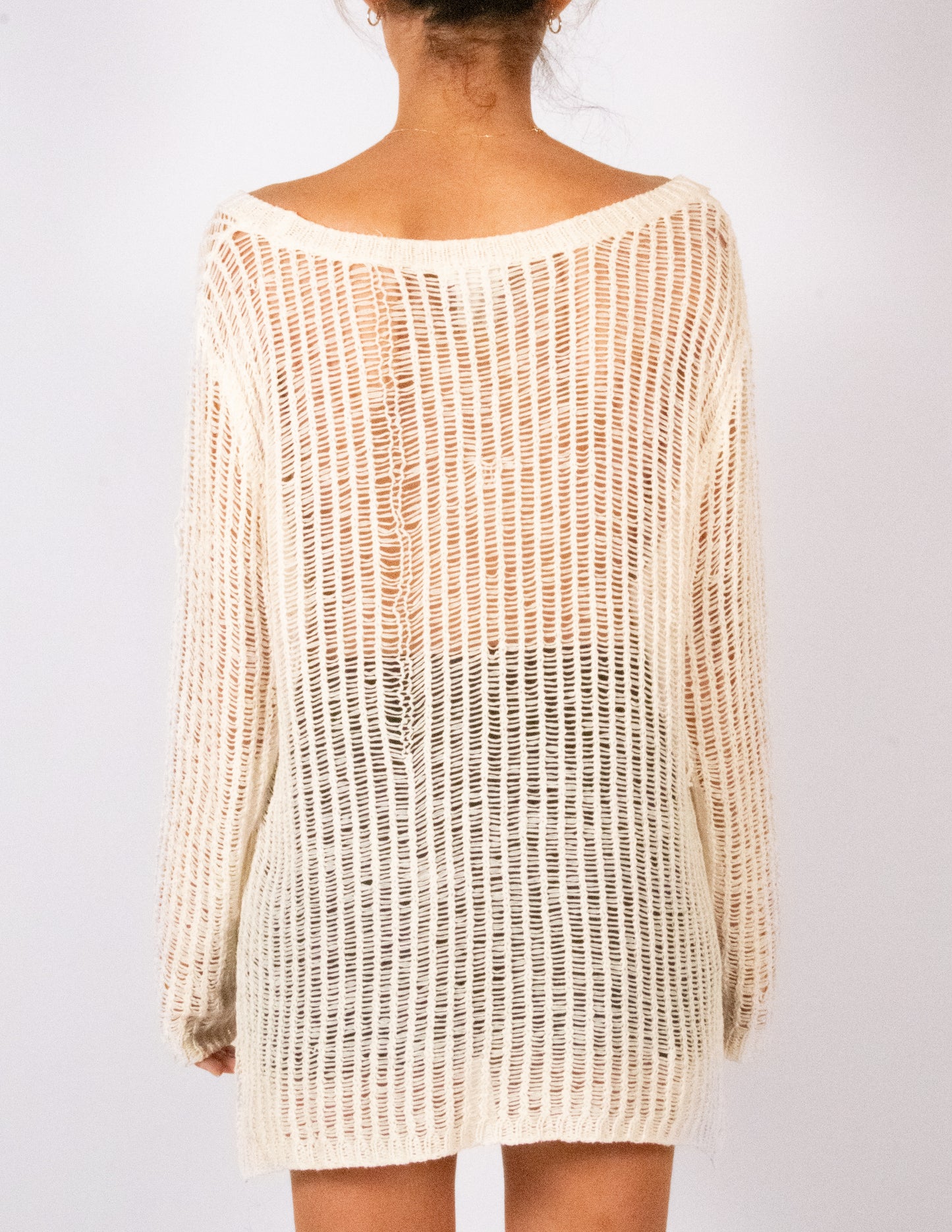 Knitted Mesh Sweater