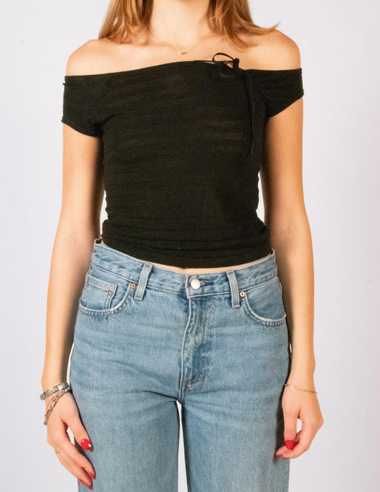 Black Bow Top