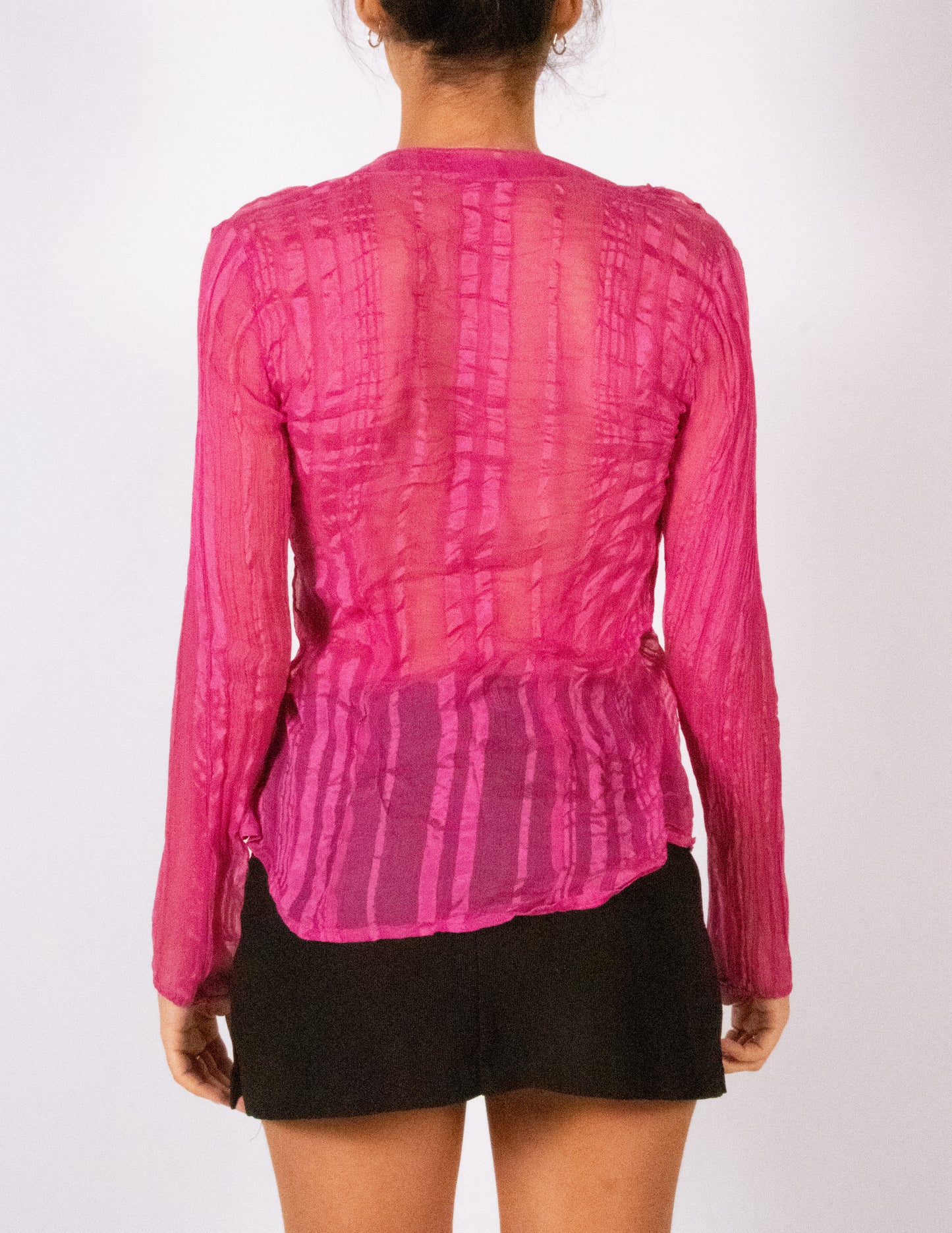 Hot Pink Ruffles Shirt