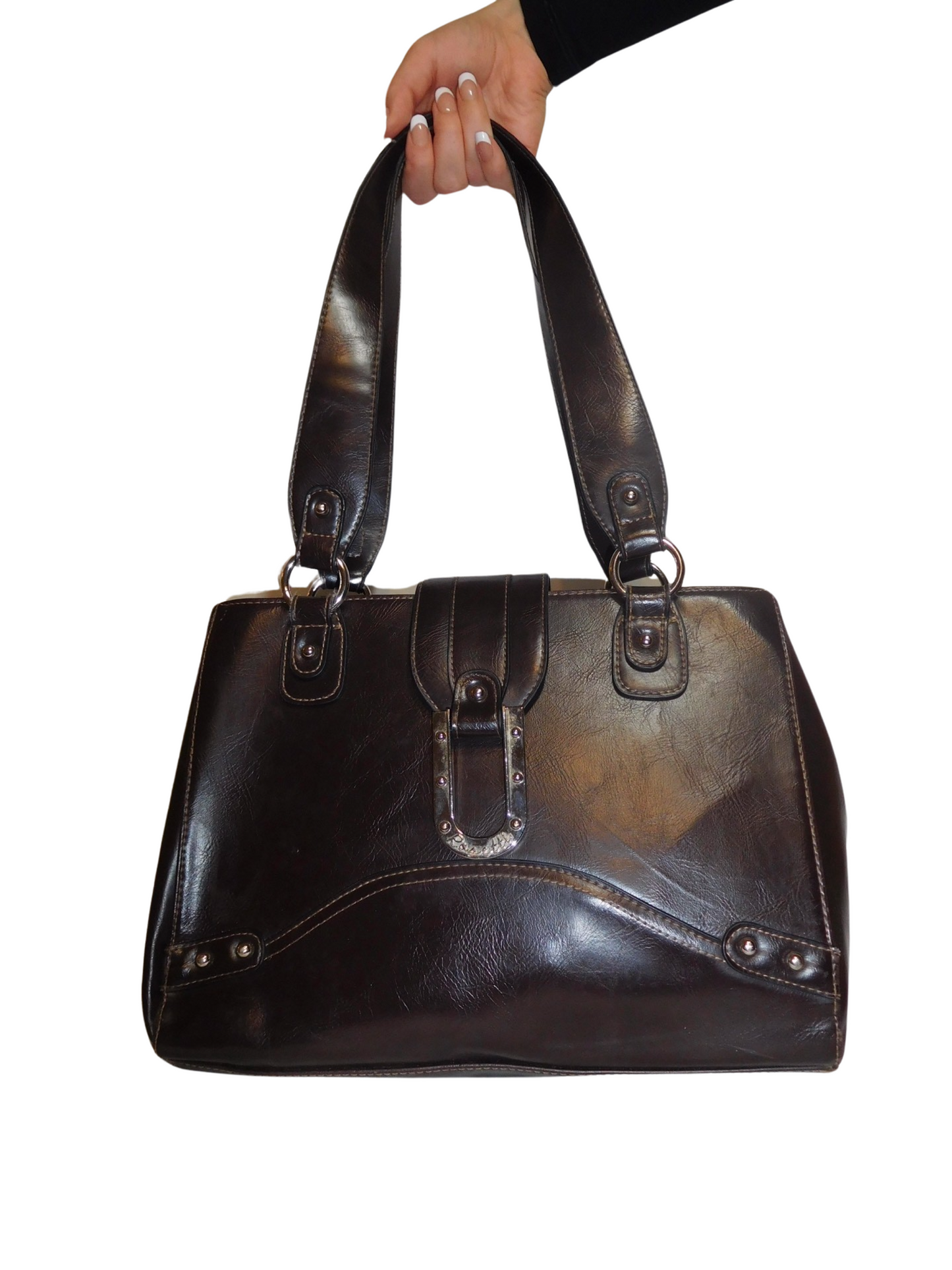 Dark Brown Leather Purse