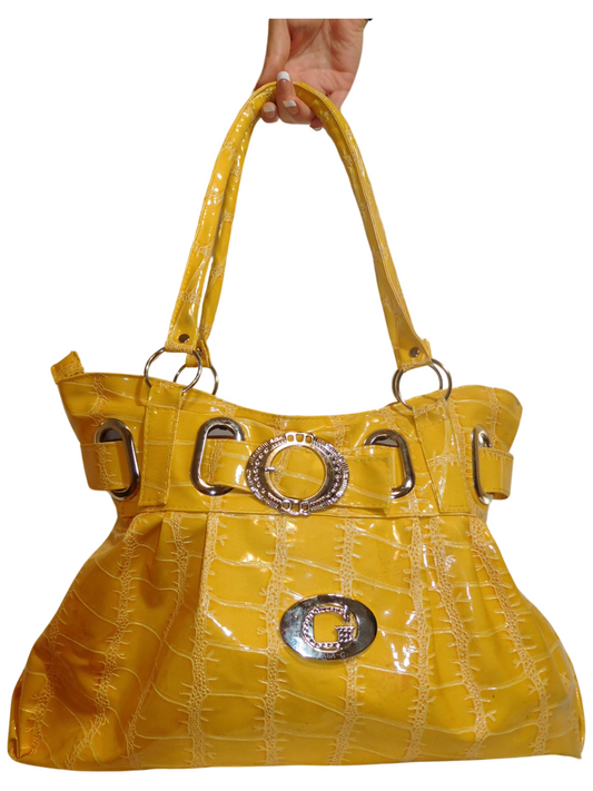 Large Guess Canari Yellow Purse