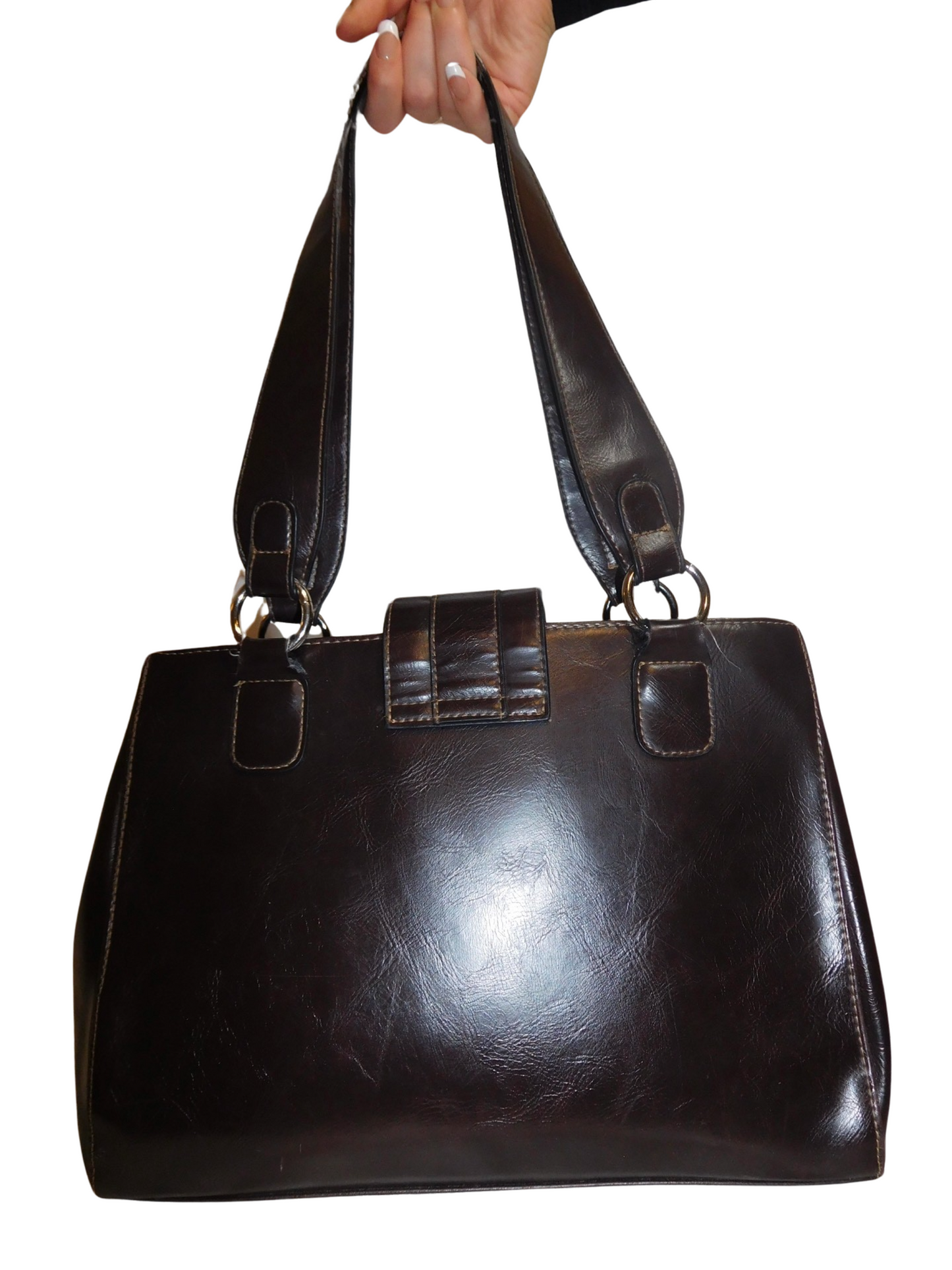 Dark Brown Leather Purse