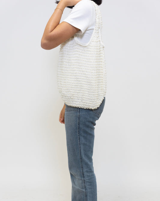 White pearl bag