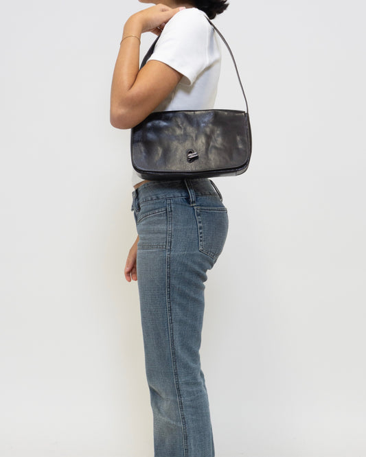 Brown leather purse