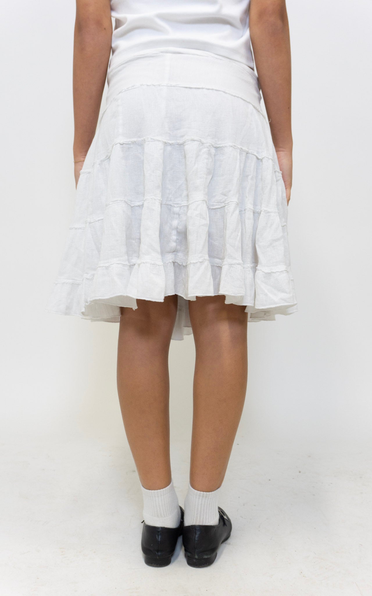 White Bohemian Skirt