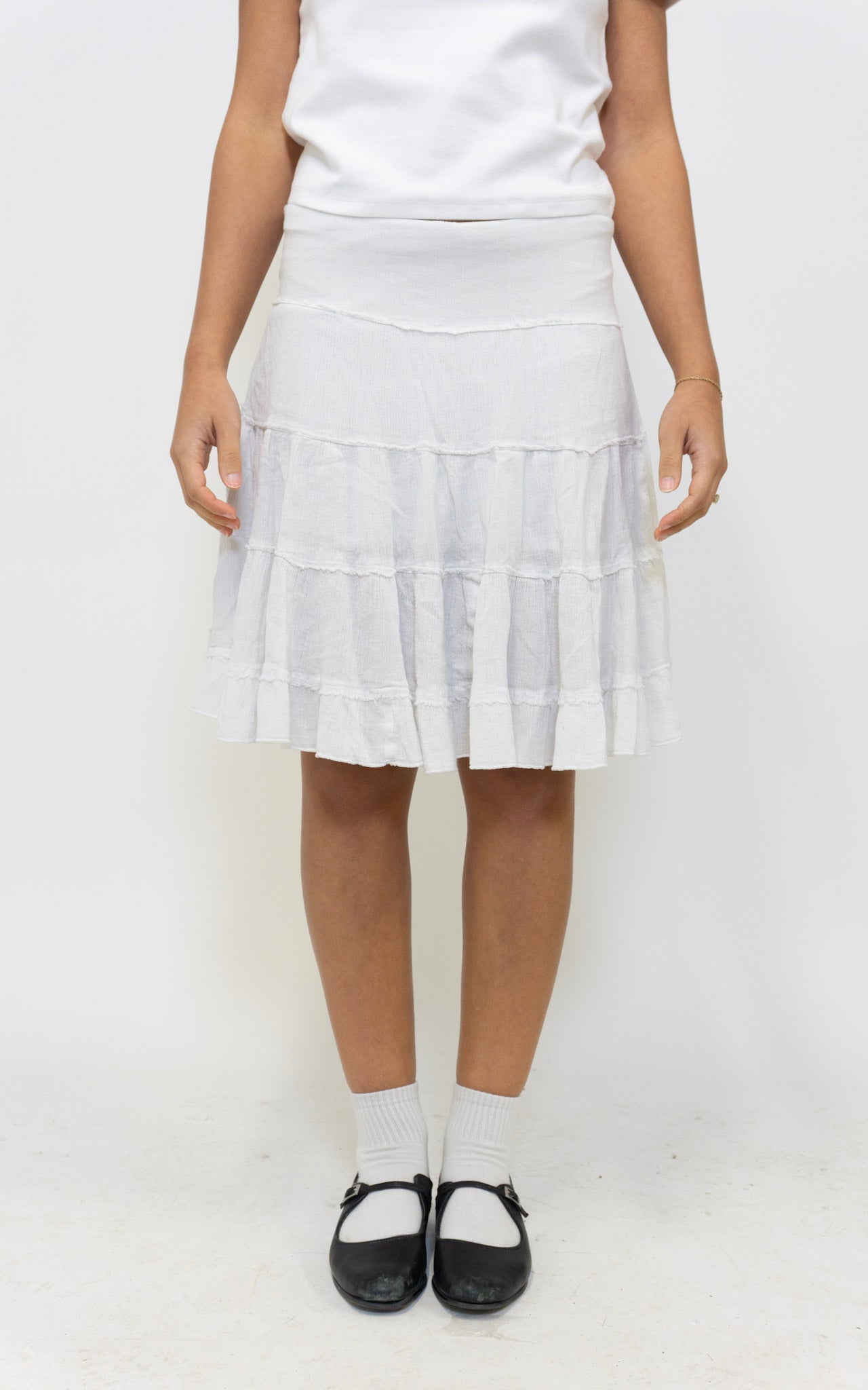 White Bohemian Skirt