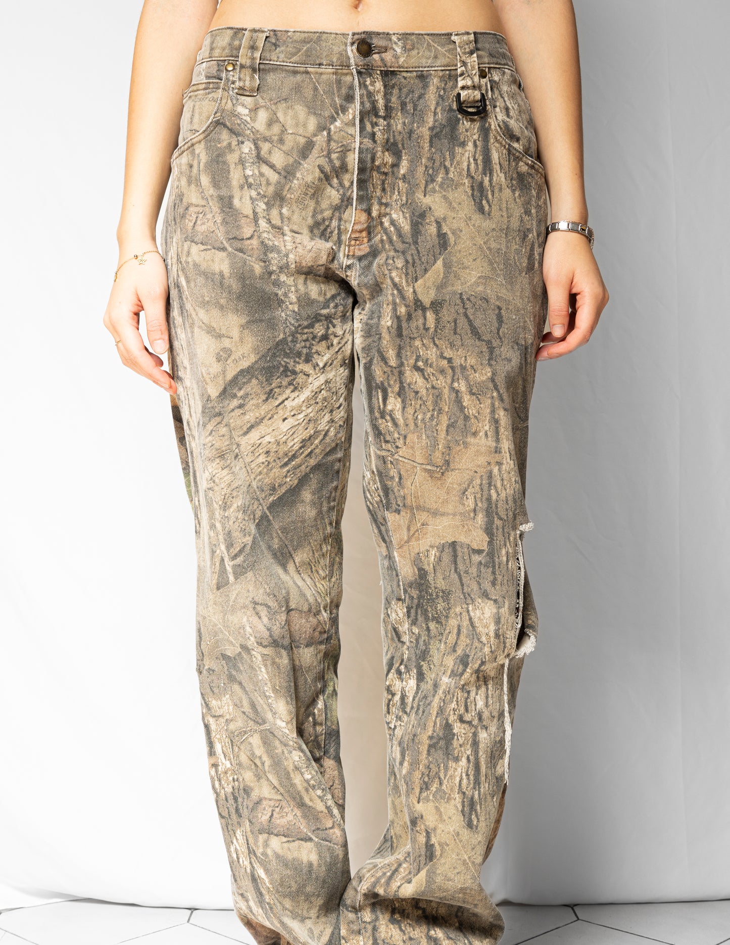 Distressed Camo Pants