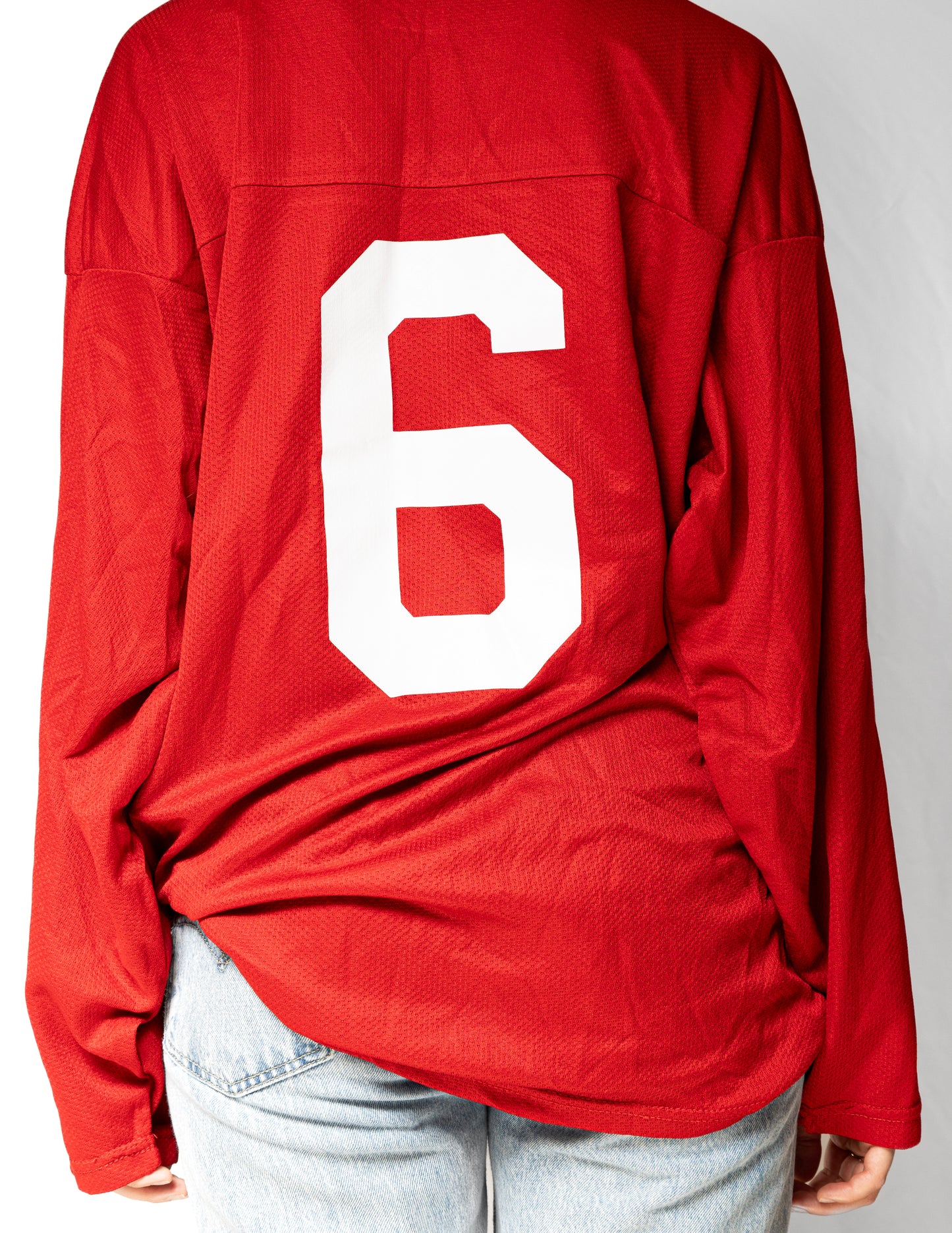 Red Oversized Jersey