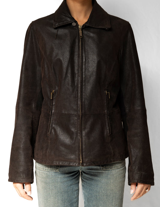 Dark Brown Leather Jacket