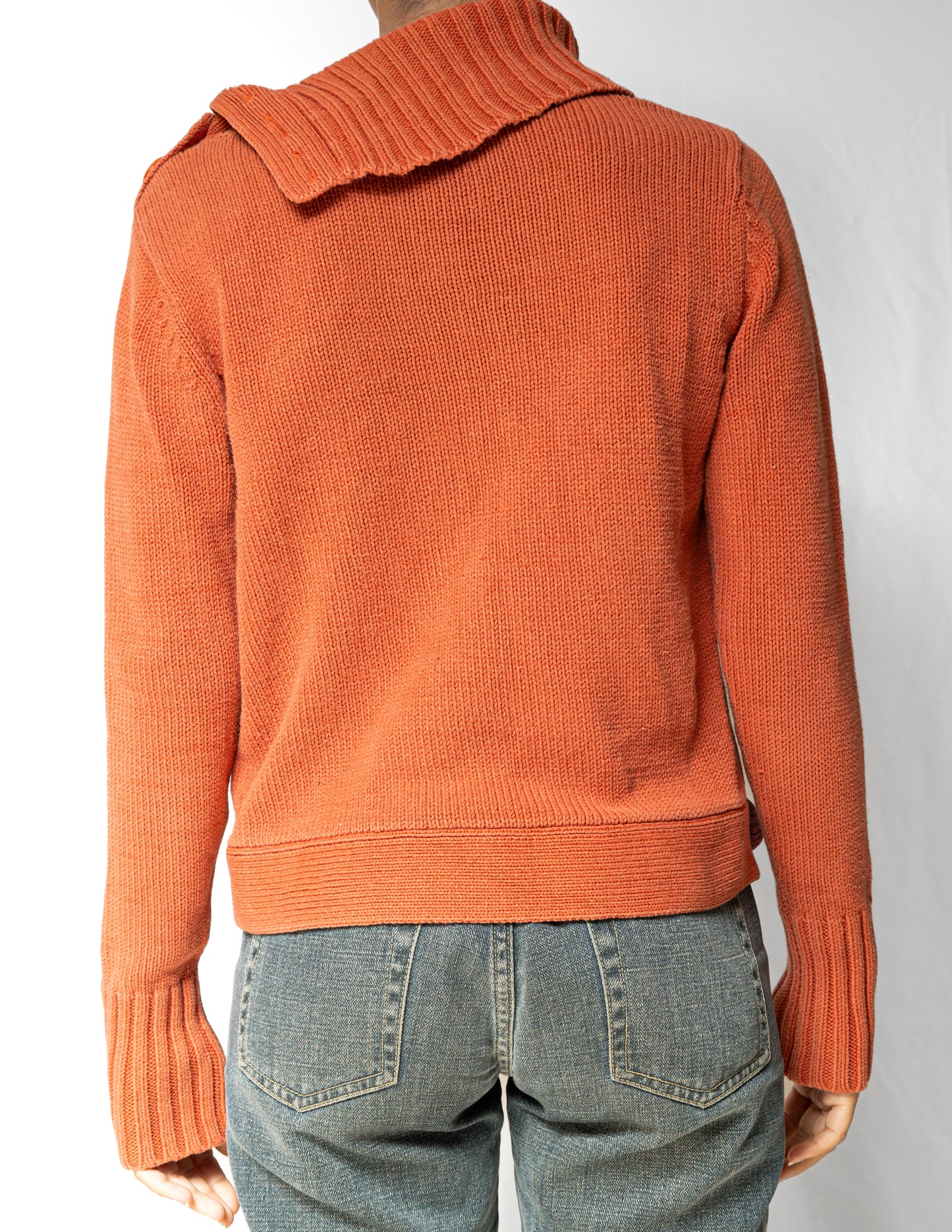 Orange Asymmetrical Sweater