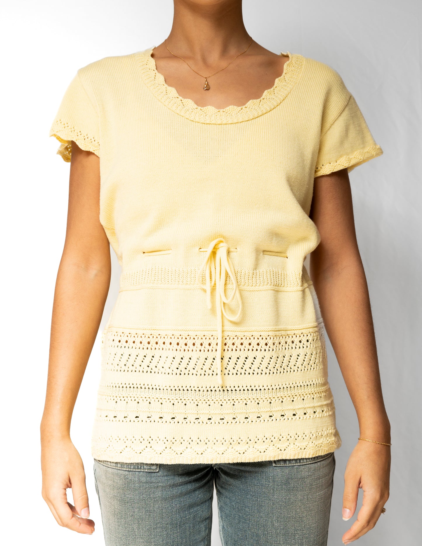 Yellow Cinched Top