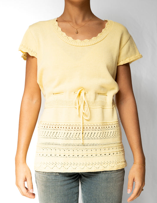 Yellow Cinched Top