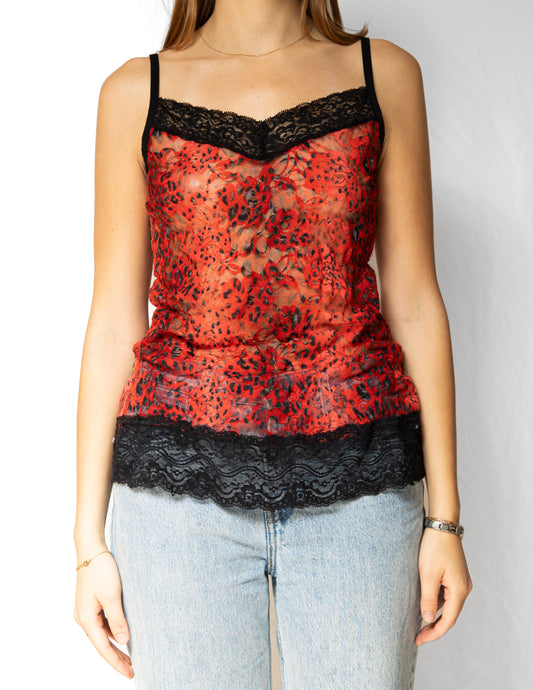 Patterned Lace Cami