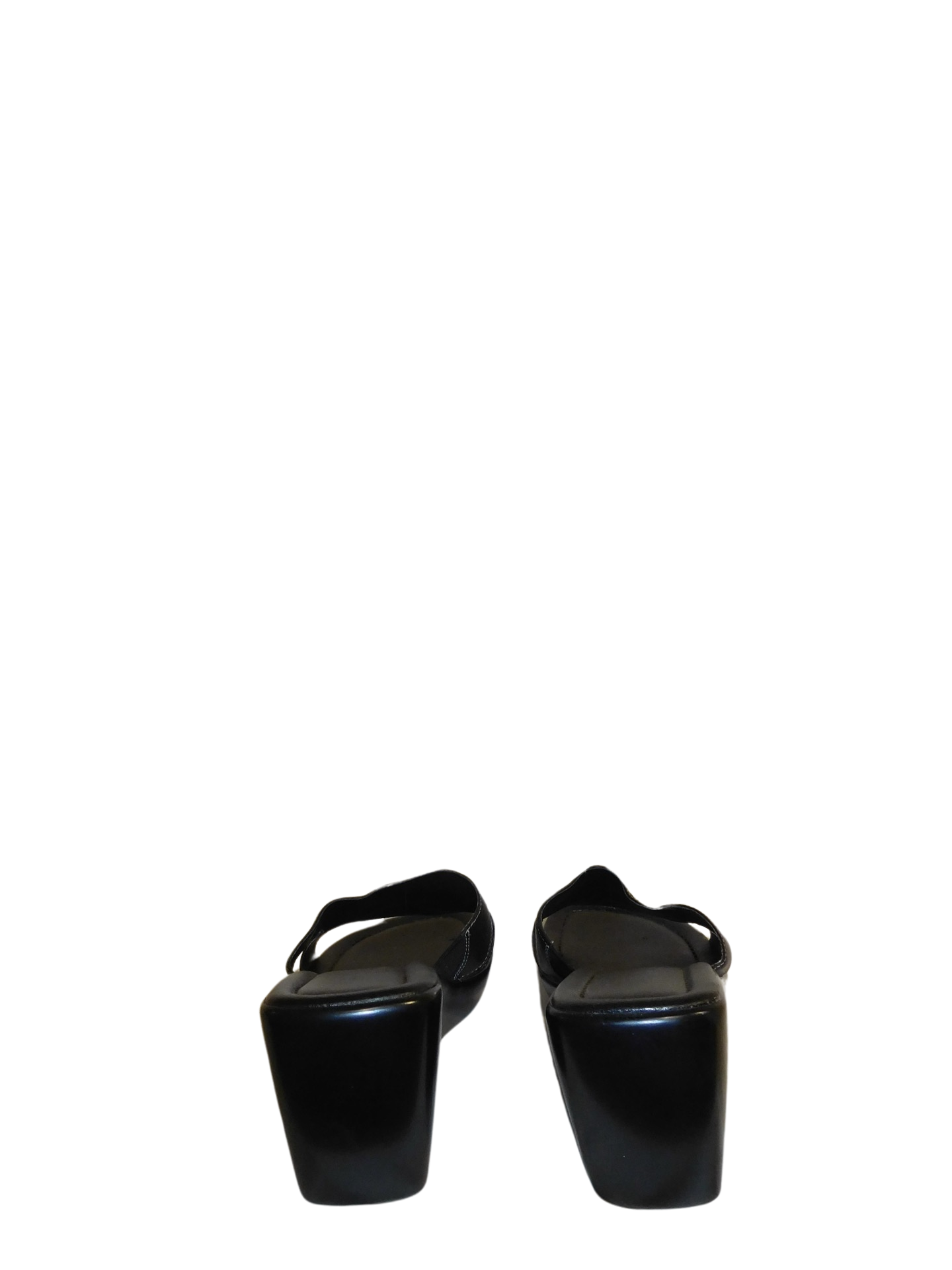 Black Platform Open Toe Sandals