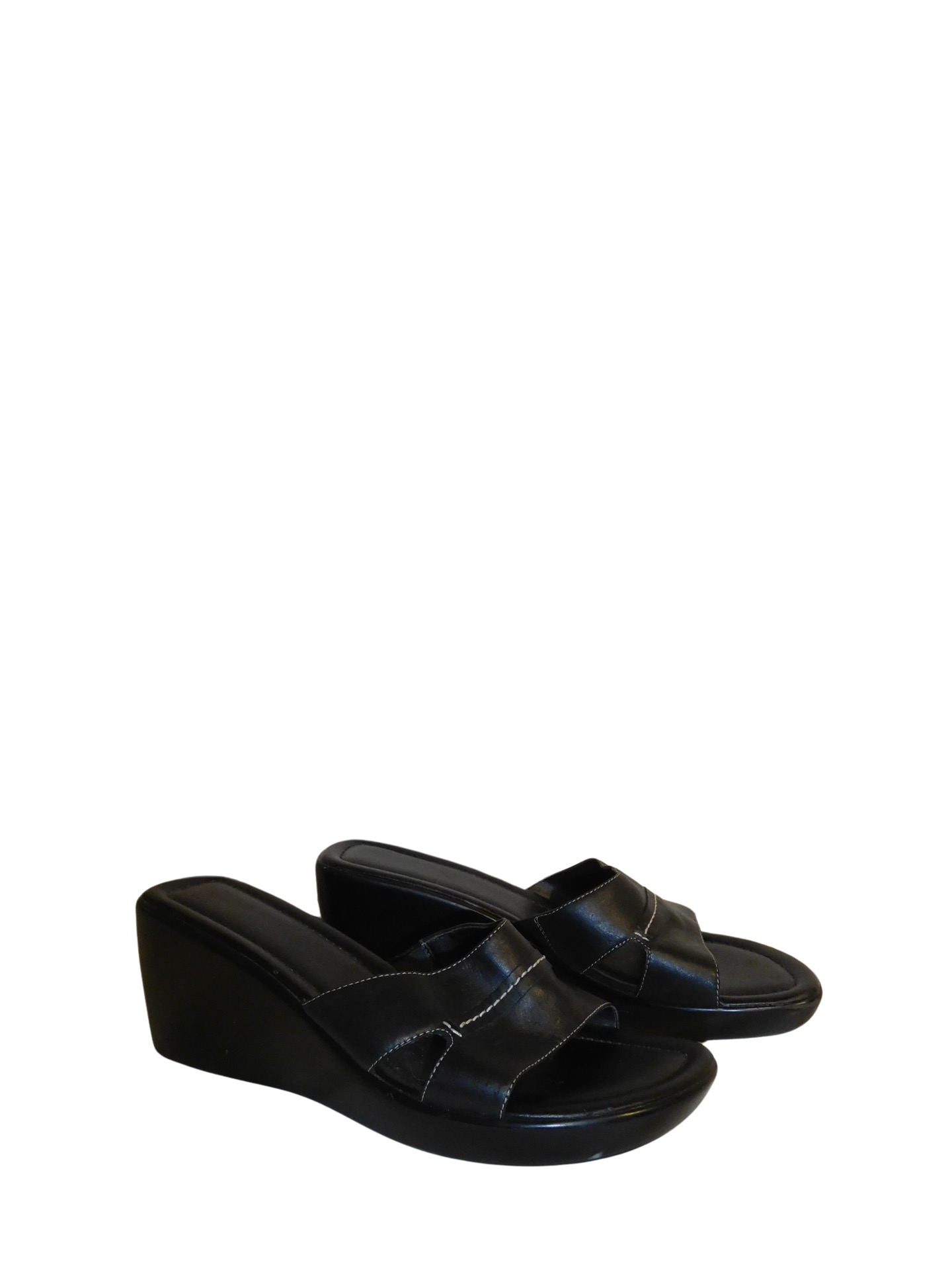 Black Platform Open Toe Sandals