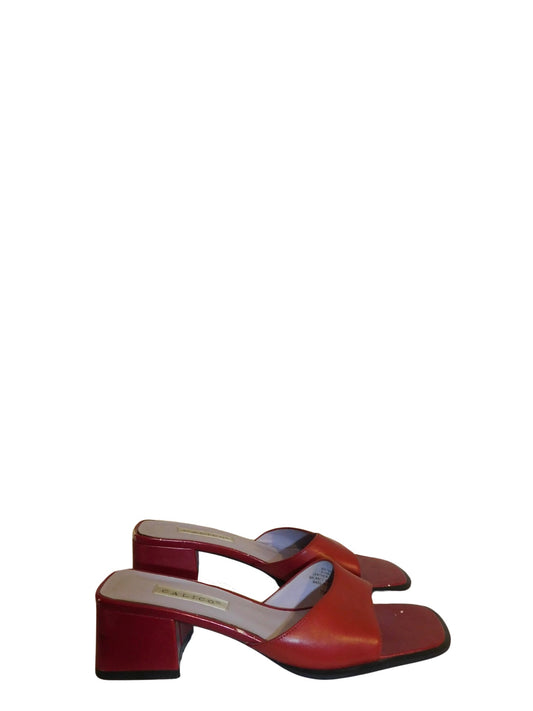 Red Open Toe Sandals