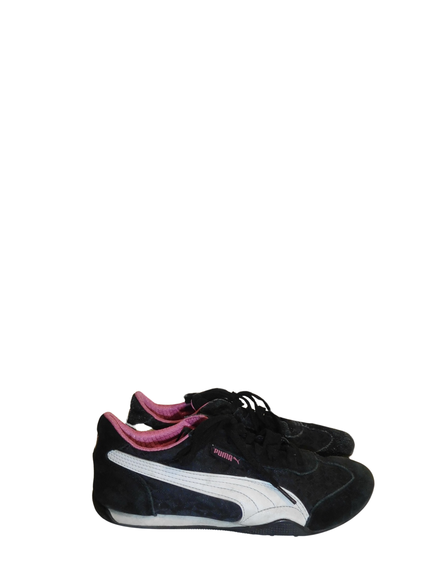 Black and Pink Puma Sneakers