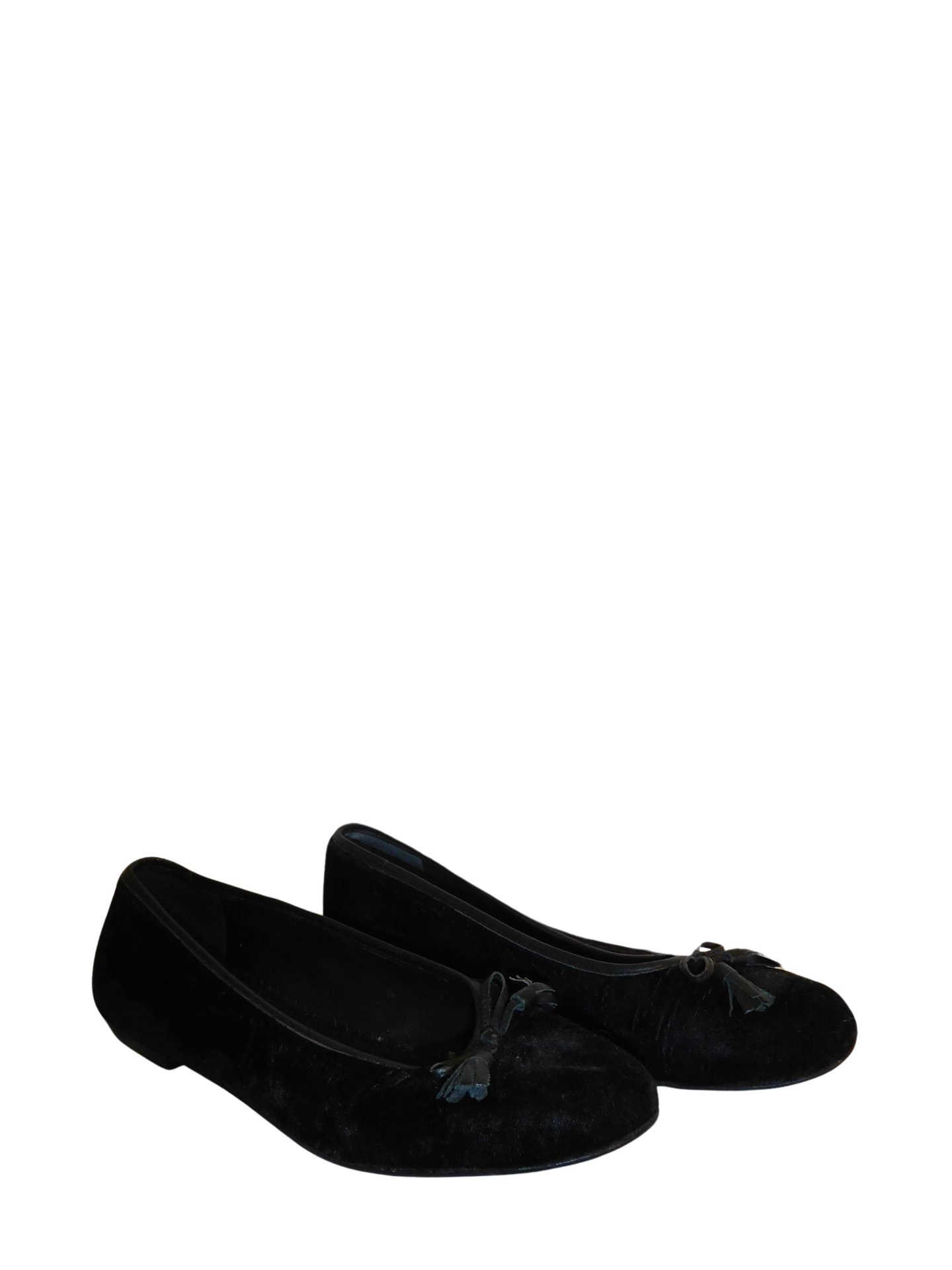 Velvet Black Ballet Flats