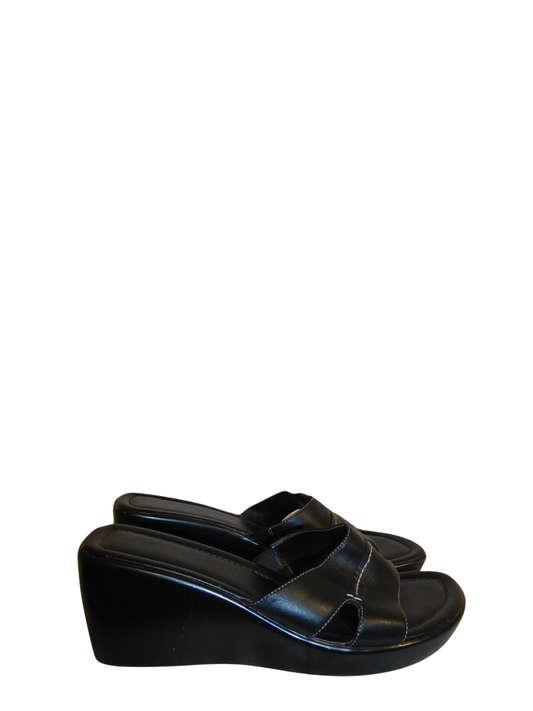 Black Platform Open Toe Sandals